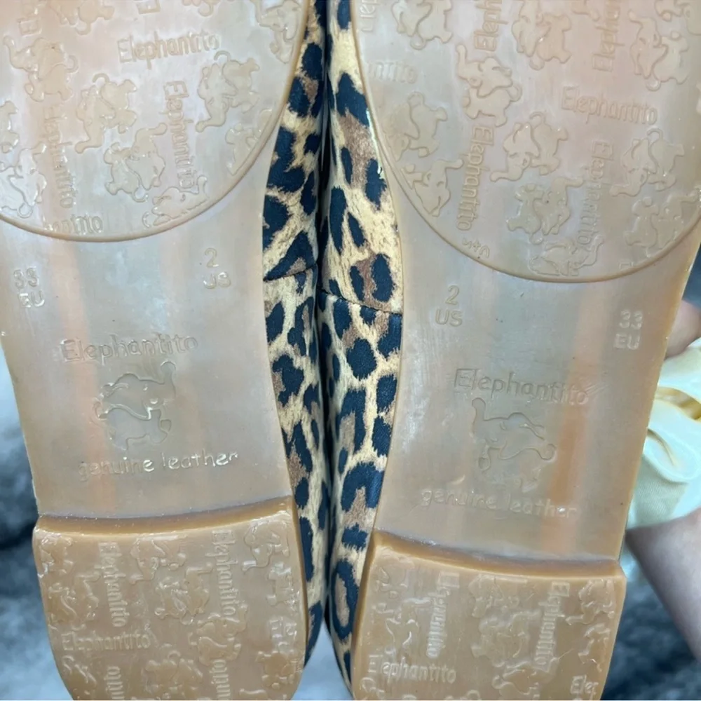 Elephantito Melissa Leopard Print Suede Flats - Picture 7 of 8